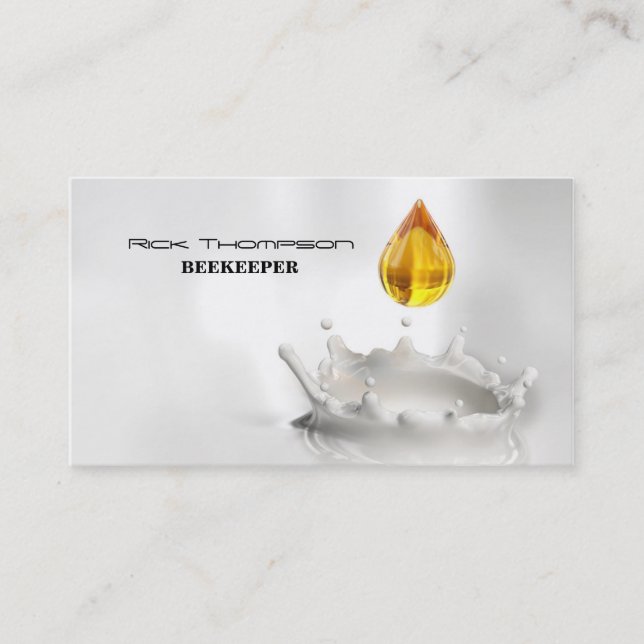 Honey Seller / Beekeeper Tasty Sweet Bee Business Card (Front)