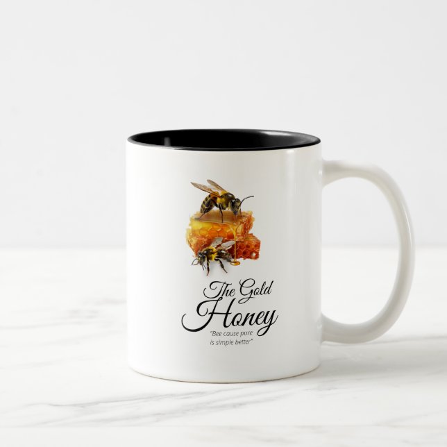 Honey Seller - Beekeeper  Two-Tone Coffee Mug (Right)
