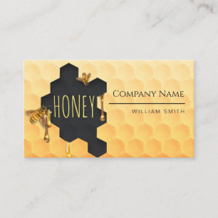 Honey Seller Business Card: beekeeper Business Card