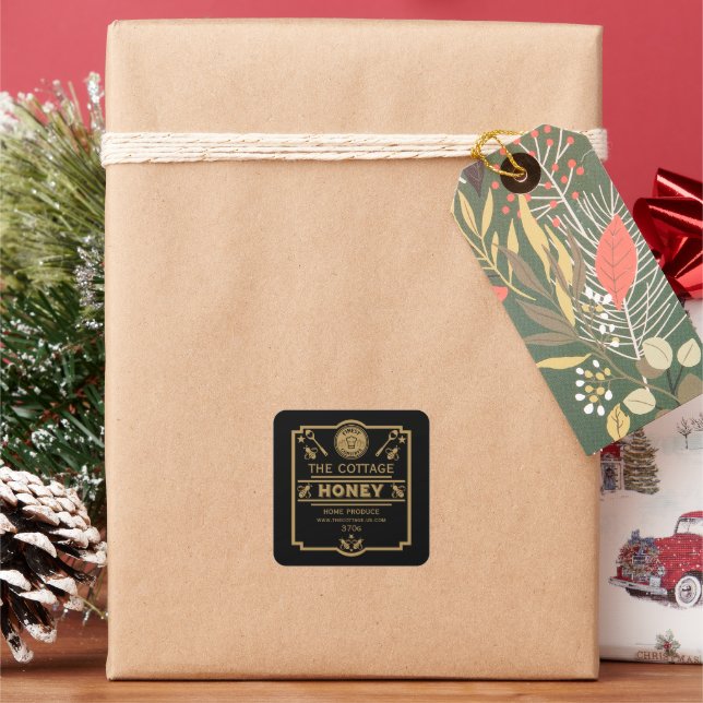 Honey Seller Square Sticker (Holiday)