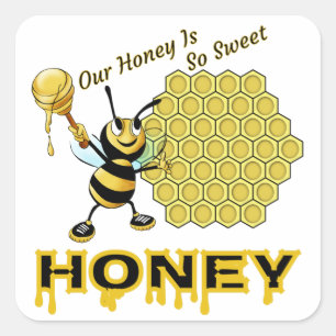 Honey Square Sticker