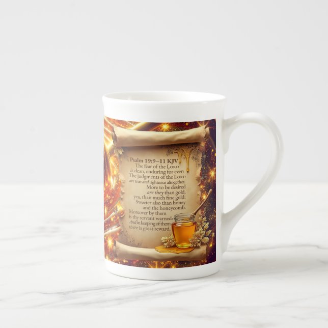 Honey Swirl | Psalm 19:9–11 KJV Mug (Right)