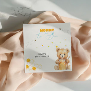 Honey Teddy Bear Boy Girl Baby Shower Napkin