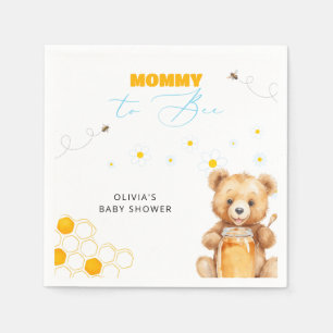Honey Teddy Bear Boy Girl Baby Shower Napkin
