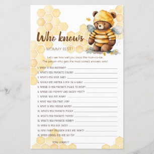 Honey teddy bear Who knows MOMMY BEST?