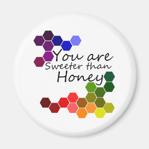 Honey Theme With Positive Words Magnet
