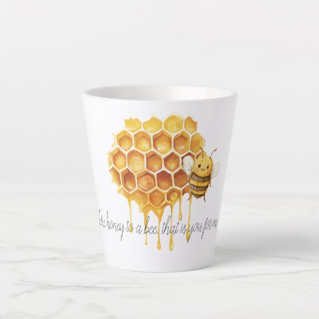 Honey to a Bee Latte Mug (Front)