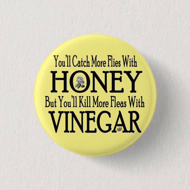 Honey & Vinegar Button (Front)