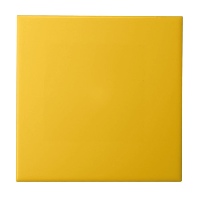 Honey Yellow Solid Color Tile (Front)