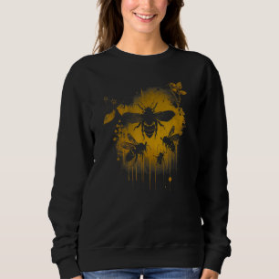 Honeybee and bumble bee for American hive beekeepe Sweatshirt
