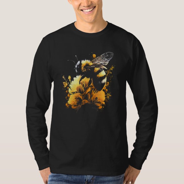 Honeybee and bumble bee for American hive beekeepe T-Shirt (Front)