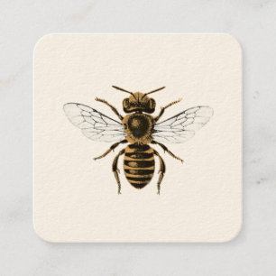 Honeybee Apiary Square Business Card