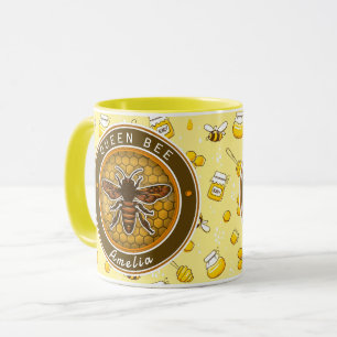 Honeybee Bumblebee Queen Bee pattern Pretty gifts Mug