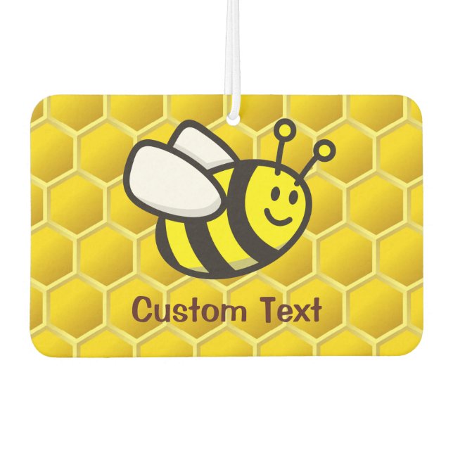 Honeybee Cartoon Air Freshener (Front)