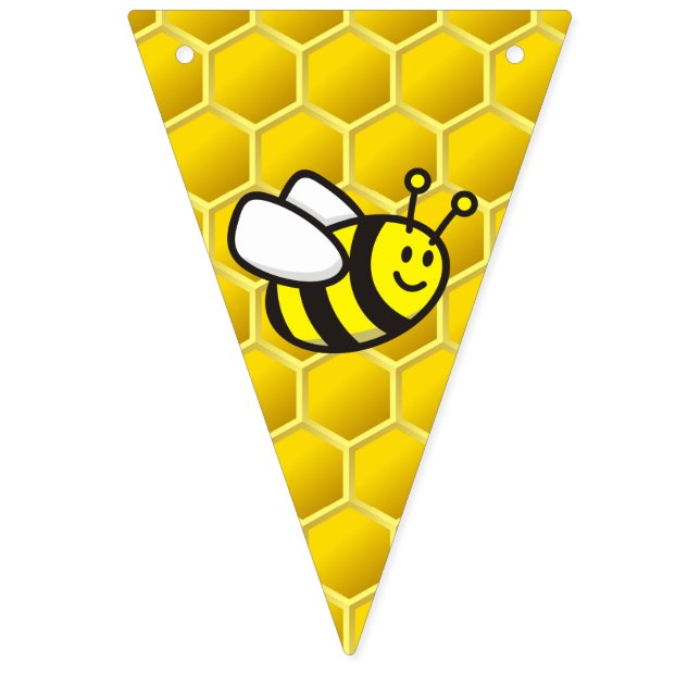 Honeybee Cartoon Bunting (Eleventh Flag)
