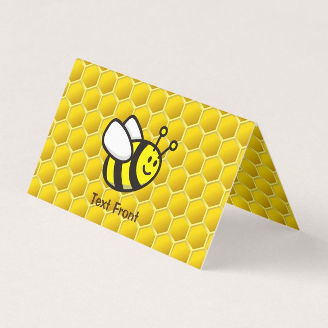 Honeybee Cartoon Business Card (Front)