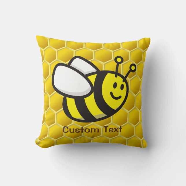 Honeybee cartoon cushion (Front)