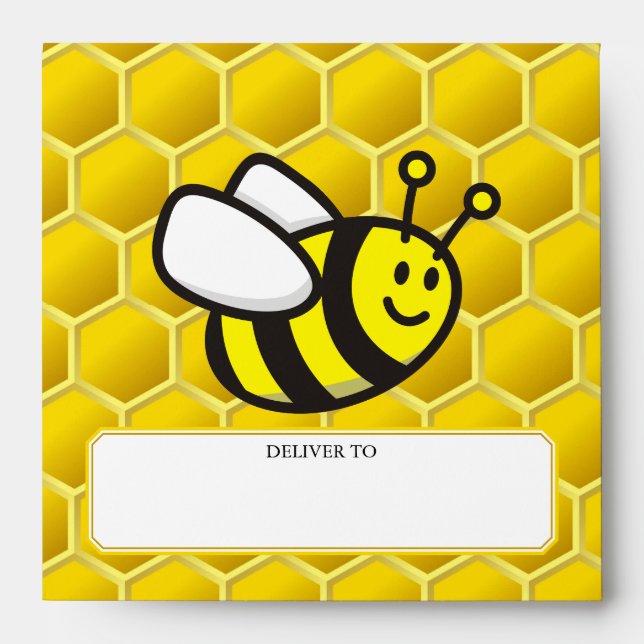 Honeybee Cartoon Envelope (Front)