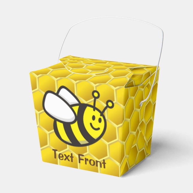 Honeybee Cartoon Favour Box (Front Side)