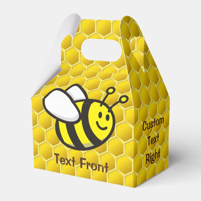 Honeybee Cartoon Favour Box (Front Side)
