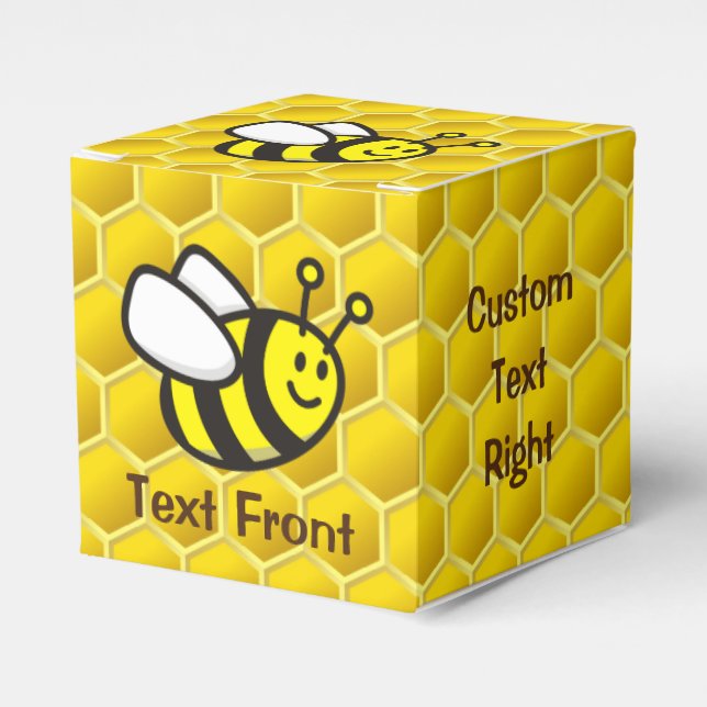 Honeybee Cartoon Favour Box (Front Side)