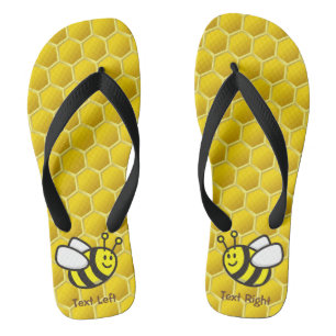 Honeybee cartoon jandals
