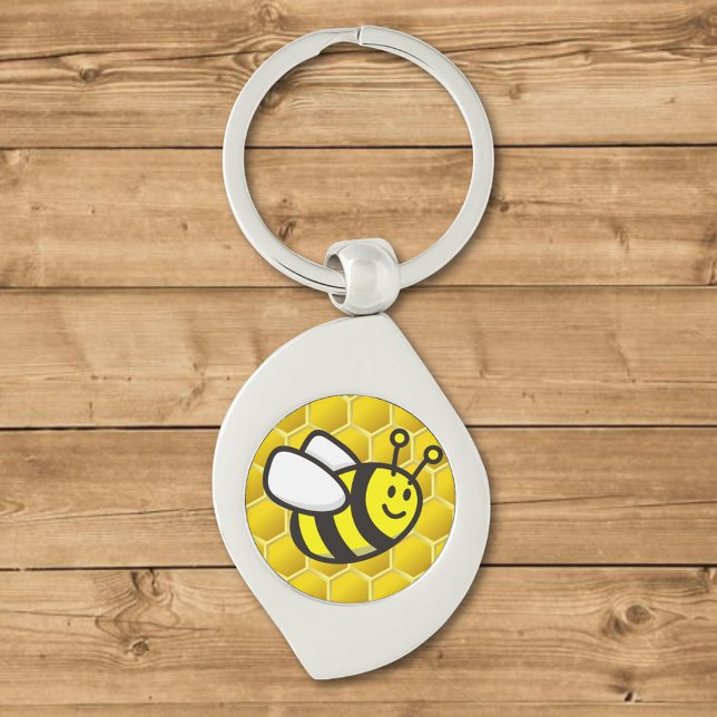 Honeybee Cartoon Key Ring (Creator Uploaded)