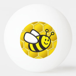 Honeybee Cartoon Ping Pong Ball
