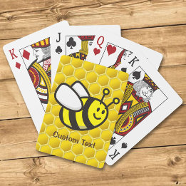 Honeybee Cartoon Playing Cards