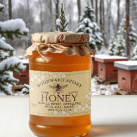 Honeybee Honeycomb Pure Local Honey Yellow