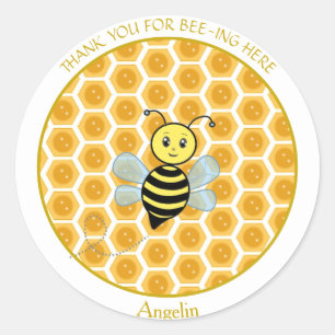 Honeybee Jar Label & Honeycomb Thank You