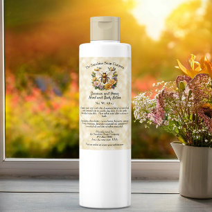 Honeybee on Faux Parchment Paper Cosmetics Label