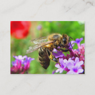 Honeybee on Verbena ATC Business Card