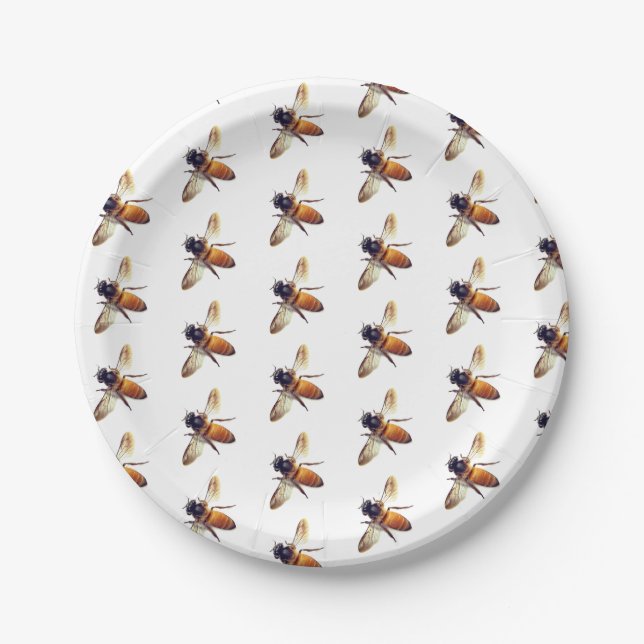 Honeybee Paper Plate (Front)