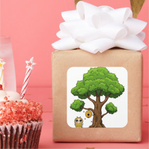 Honeybee Party Favor Sticker