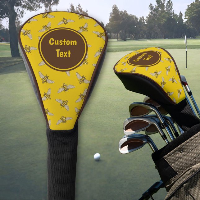 Honeybee Pattern Golf Head Cover (Creator Uploaded)