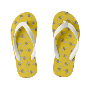 Honeybee Pattern Kid's Jandals