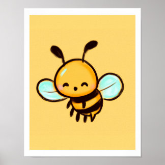 Honeybee Print for Classroom Kids Decor & Nursery