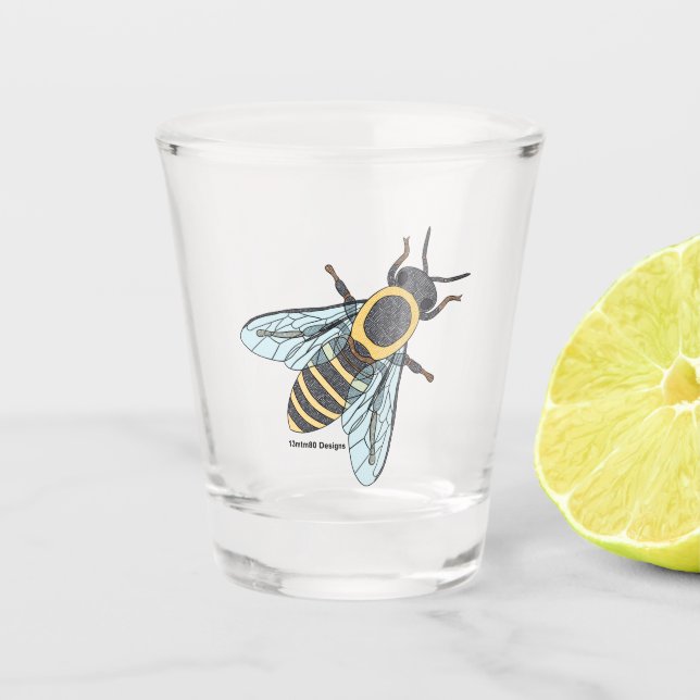 Honeybee - Shot Glass (Front)