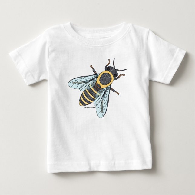 Honeybee (white) - Baby T-Shirt (Front)