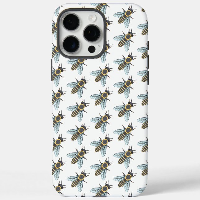 Honeybee (white) - iPhone (16 Pro Max) Case (Back)