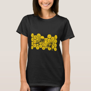 Honeybee wildflower save bee botanical nature eart T-Shirt