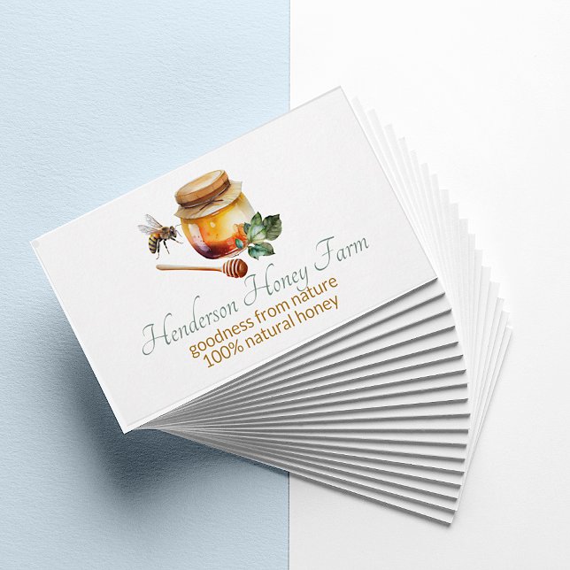 Honeybee Wreath Business  Business Card (Creator Uploaded)