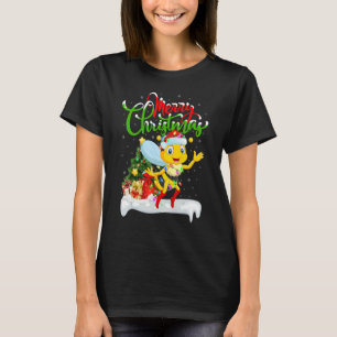 Honeybee Xmas Decorations Santa Honeybee Christm T-Shirt