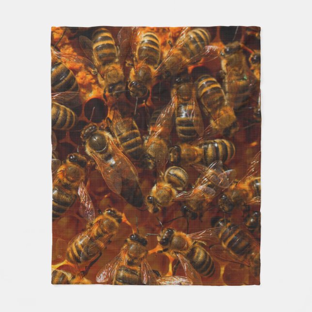 HONEYBEES 7  FLEECE BLANKET (Front)
