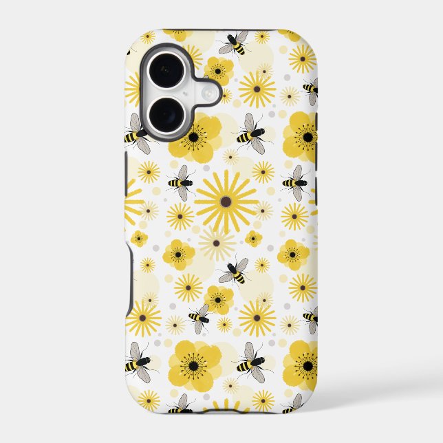 Honeybees & Flowers iPhone 5 Case (Back)