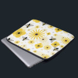 Honeybees Flowers & Polka Dots Electronics Bag<br><div class="desc">An electronics bag featuring a pattern of honey bees,  flowers,  and polka dots.</div>