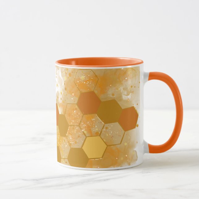 Honeycomb Alcohol Ink  Mug (Right)