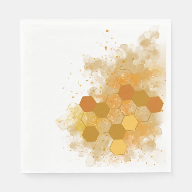 Honeycomb Alcohol Ink  Napkin (Front)
