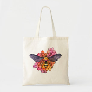 Honeycomb Bee Tote Bag